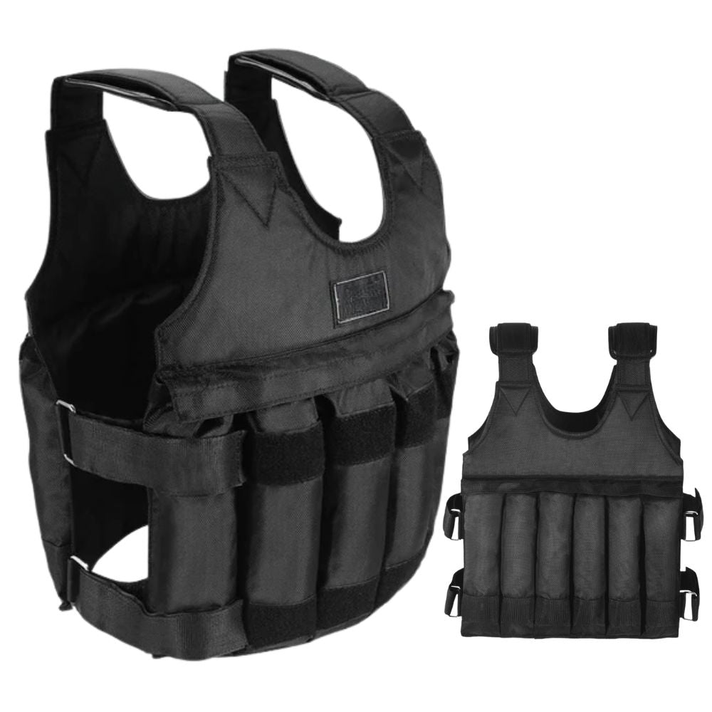 Weighted Vest 110-Pound Adjustable For Exercise, Strength, And Cross-Training