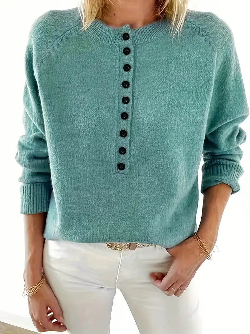 Adeline | Women's Button Front Knit Sweater