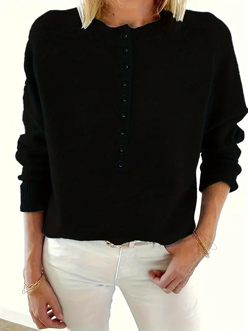 Adeline | Women's Button Front Knit Sweater