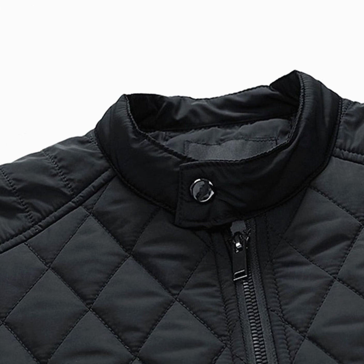 Alexander | Men's Diamond-Quilted Stand-Collar Full-Zip Jacket