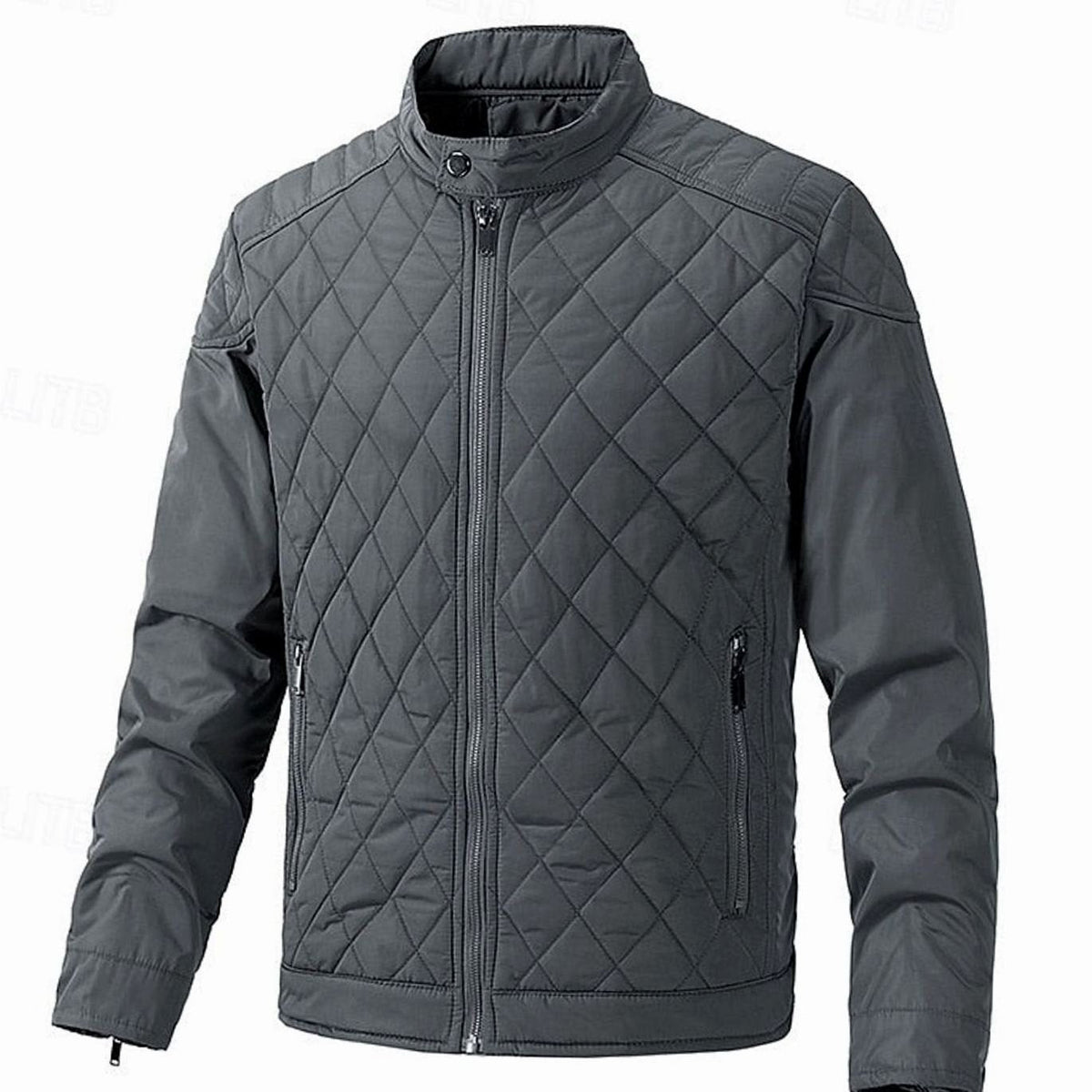 Alexander | Men's Diamond-Quilted Stand-Collar Full-Zip Jacket