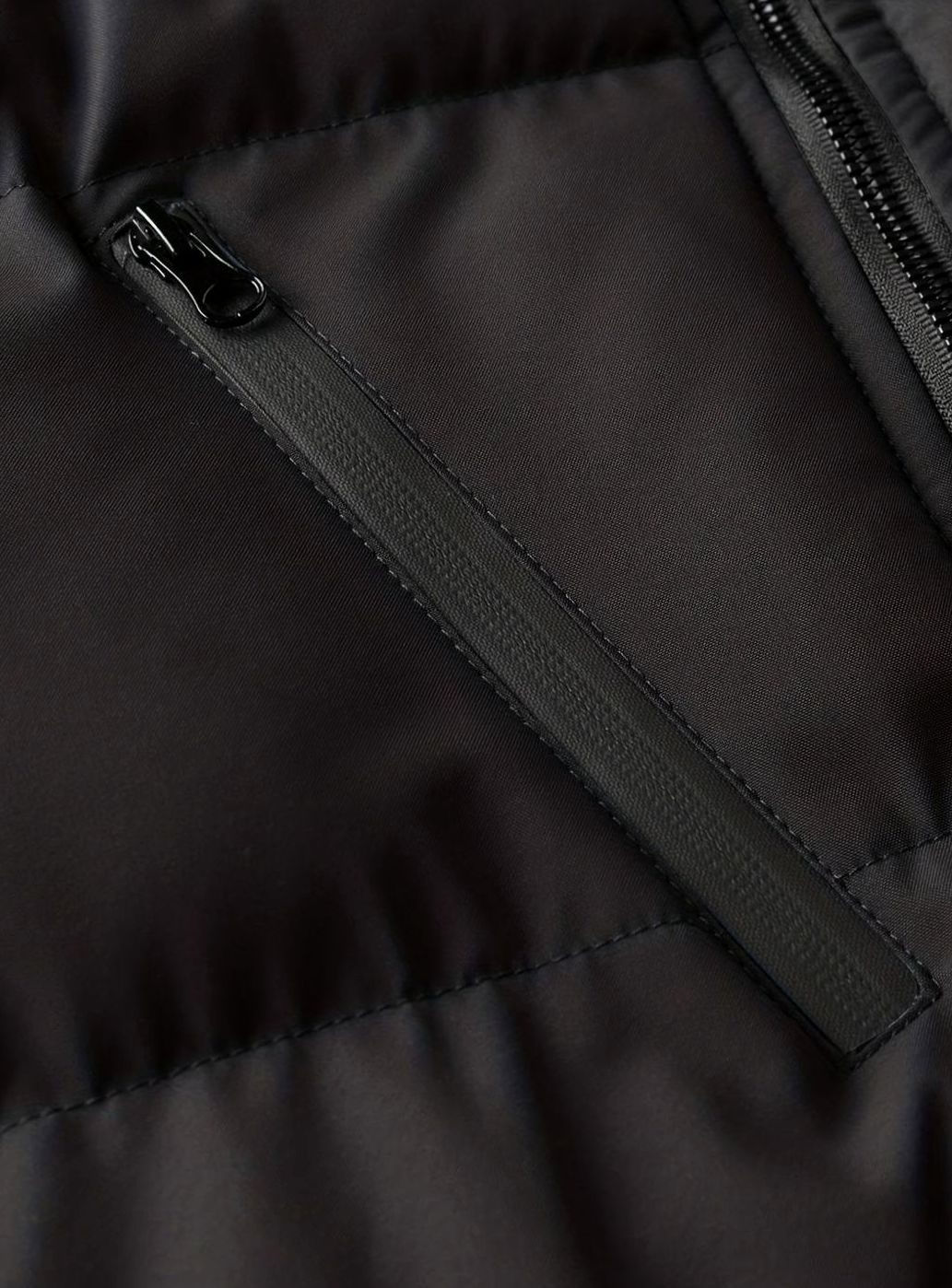 Alexander | Men's Quilted Hooded Winter Jacket Ribbed-Cuff Full-Zip Puffer