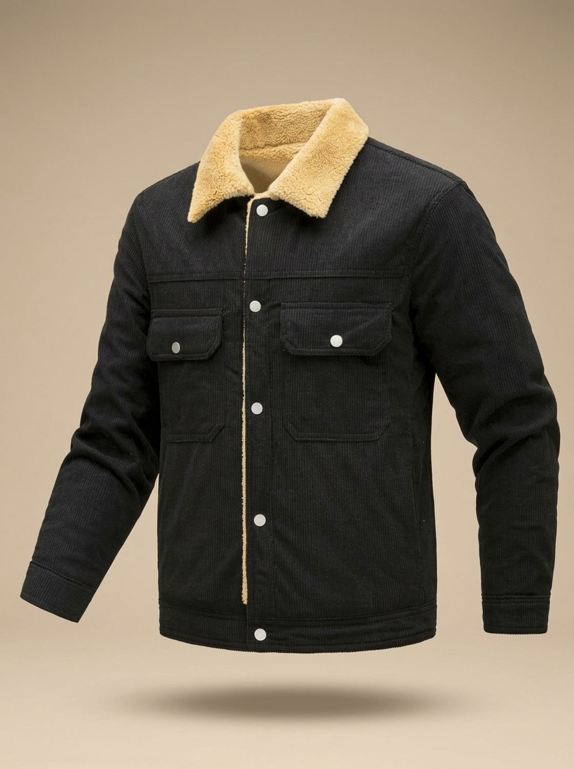 Alexander | Men's Sherpa-Lined Corduroy Button-Front Jacket