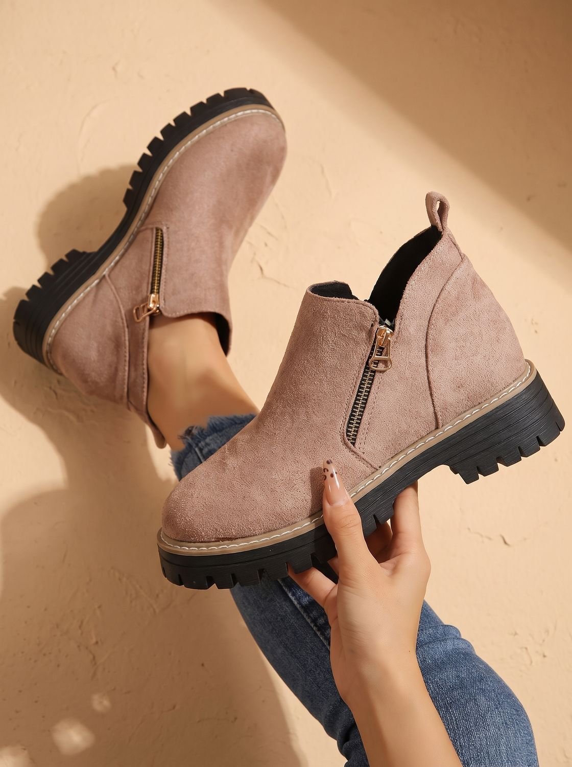 Amelia | Women's Orthopedic Ankle Boots Side-Zip Leopard Print Booties