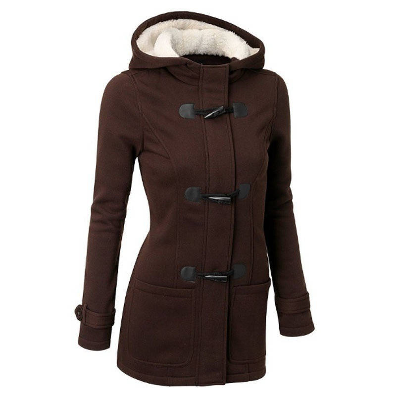 Beatrix | Women's Hooded Toggle Wool Blend Coat