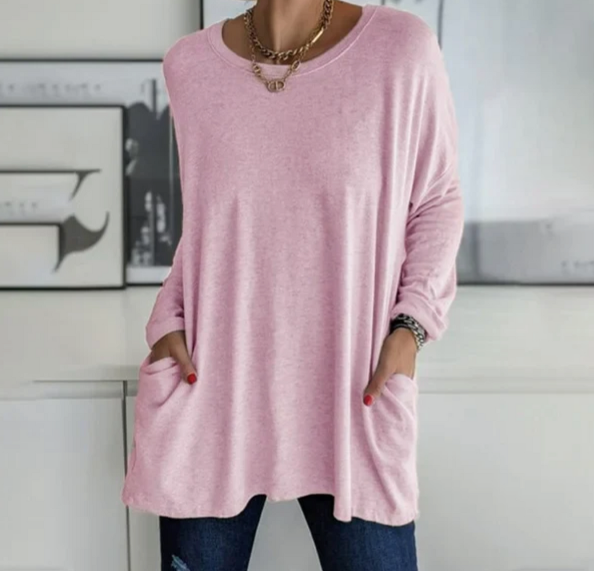 Celine Everyday Long-Sleeve Top for Women