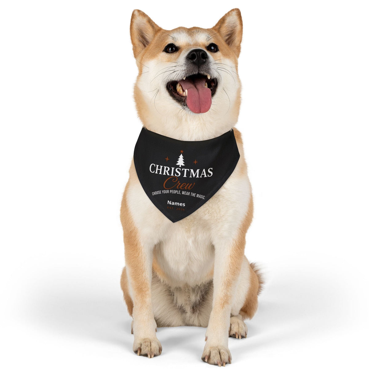 Christmas Crew Pet Bandana Collar