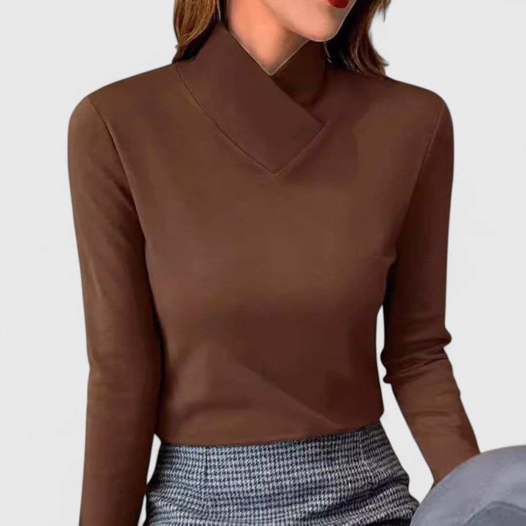 Elegant Turtleneck Fit Top for Women