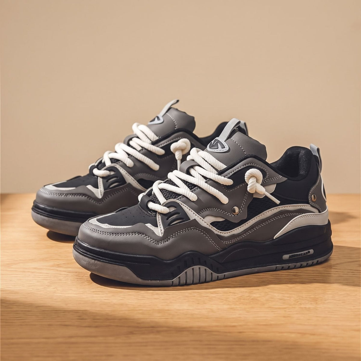 Ethan | Men's Chunky Low-Top Lace-Up Casual Sneakers