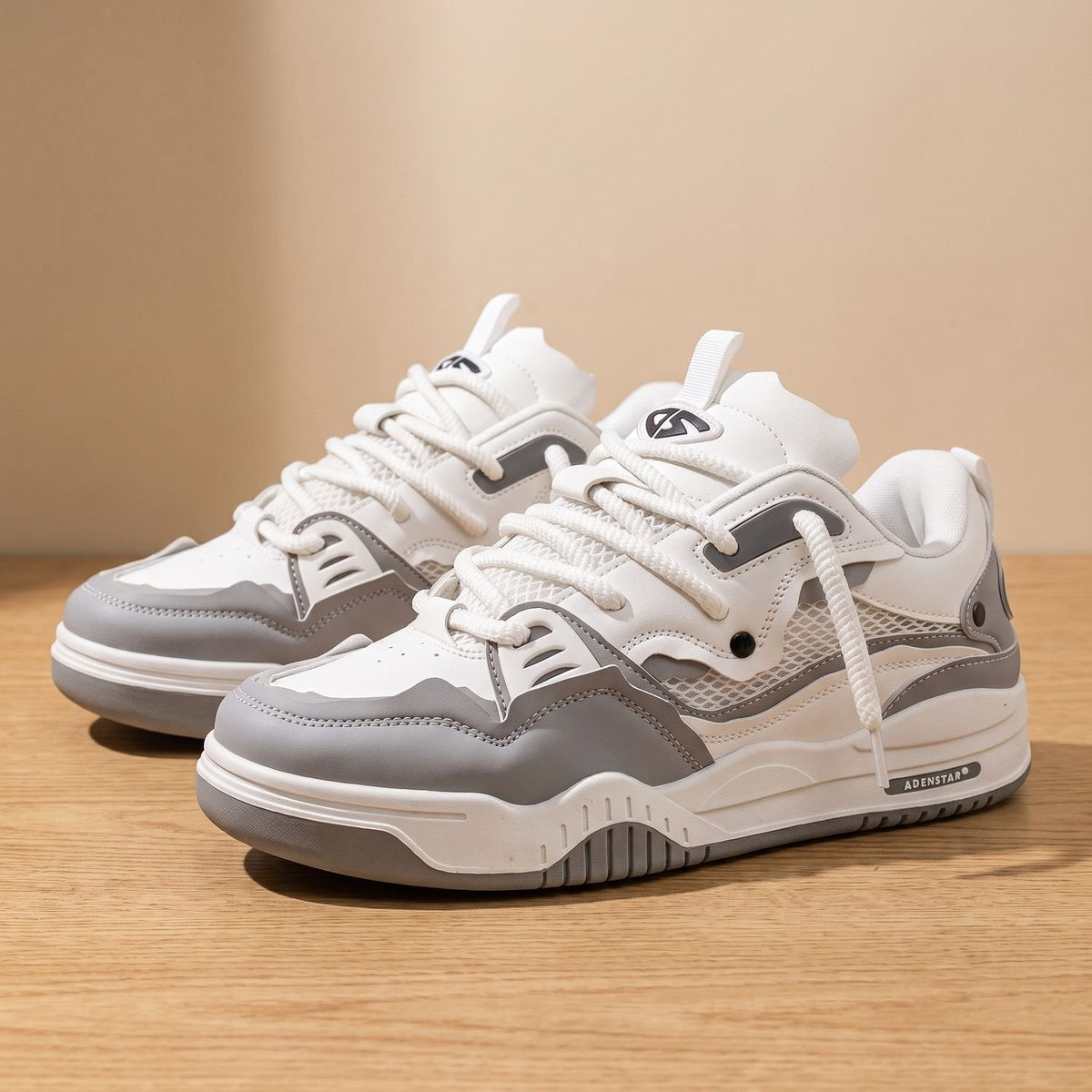 Ethan | Men's Chunky Low-Top Lace-Up Casual Sneakers