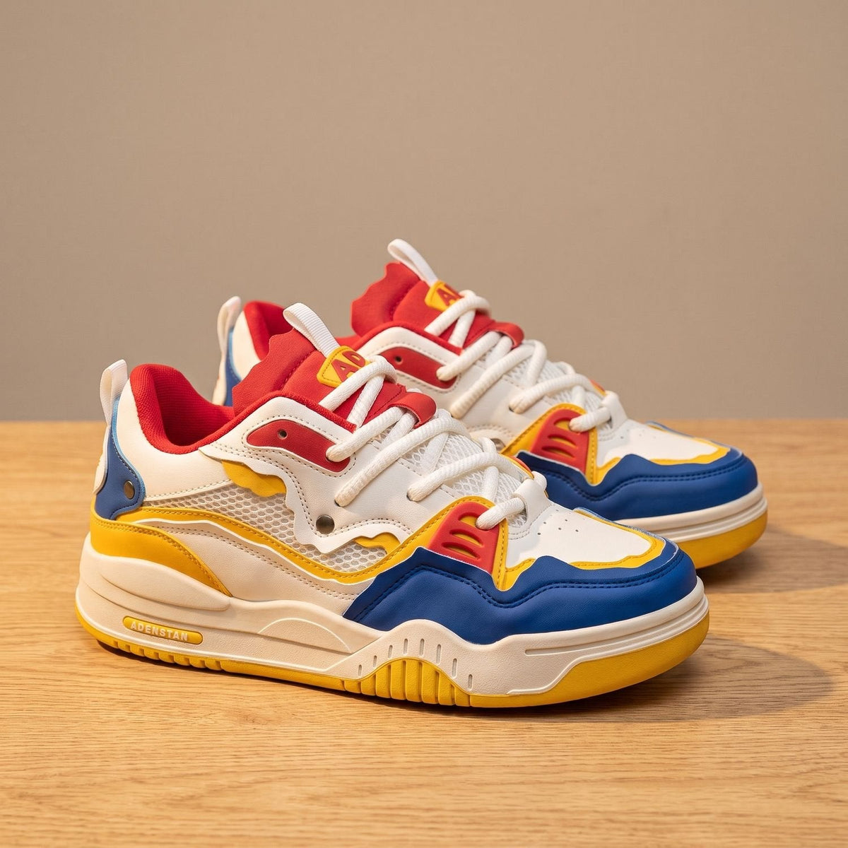 Ethan | Men's Chunky Low-Top Lace-Up Casual Sneakers