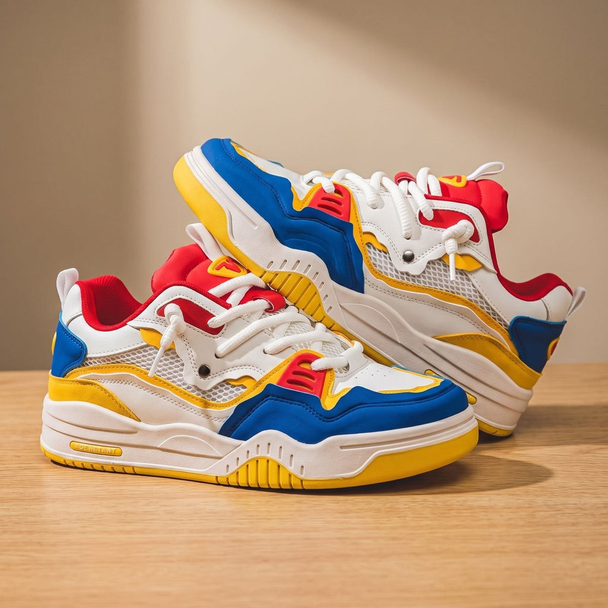 Ethan | Men's Chunky Low-Top Lace-Up Casual Sneakers