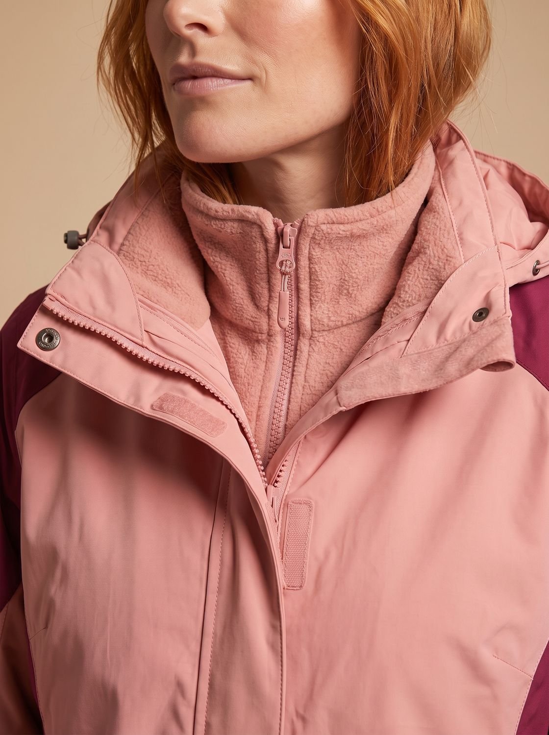 Evelyn | Women's 2-in-1 Hooded Softshell Fleece Outdoor Jacket