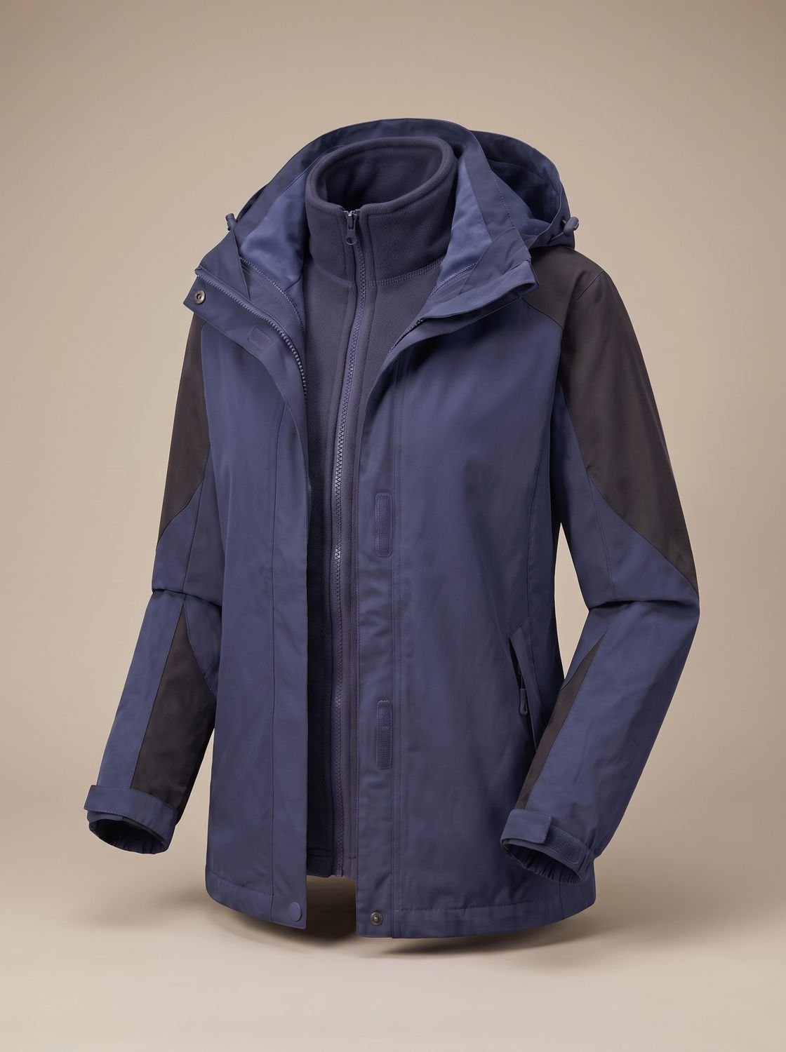 Evelyn | Women's 2-in-1 Hooded Softshell Fleece Outdoor Jacket