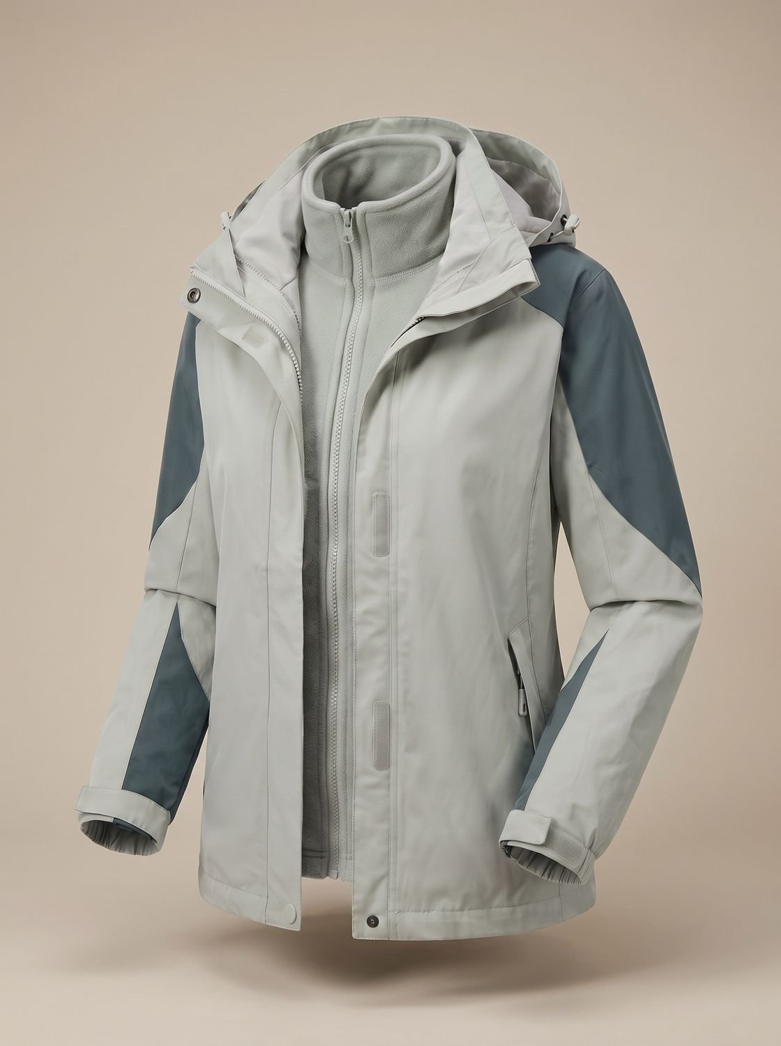 Evelyn | Women's 2-in-1 Hooded Softshell Fleece Outdoor Jacket