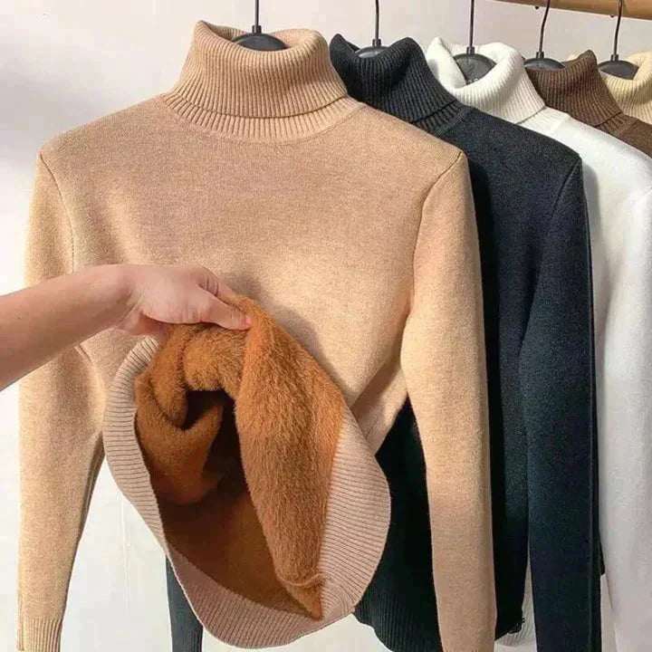 Everly | Women's Fleece-Lined Turtleneck Sweater