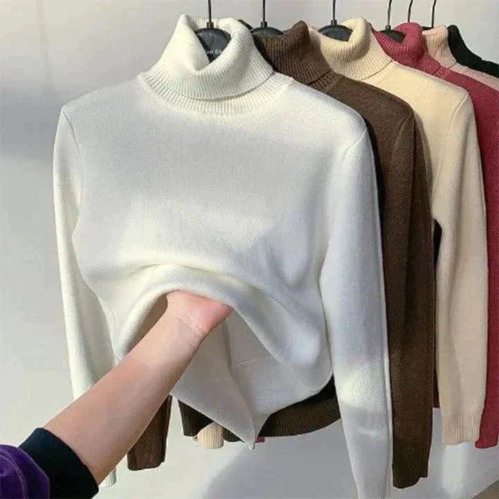 Everly | Women's Fleece-Lined Turtleneck Sweater