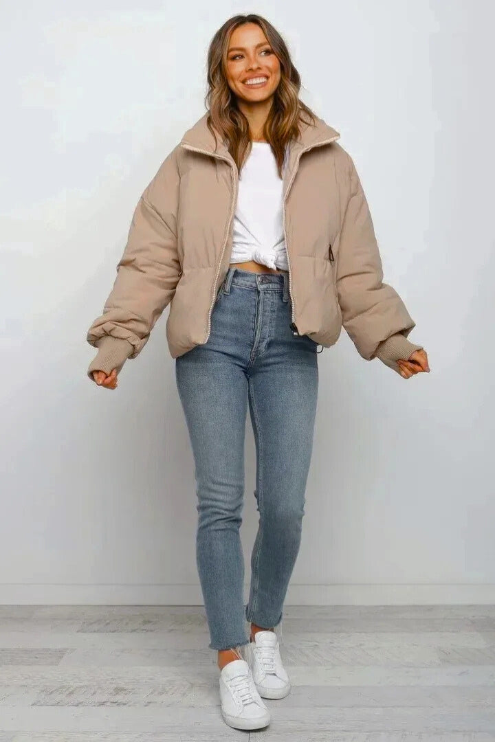 Fernanda | Women's Short Quilted Cropped Puffer Jacket
