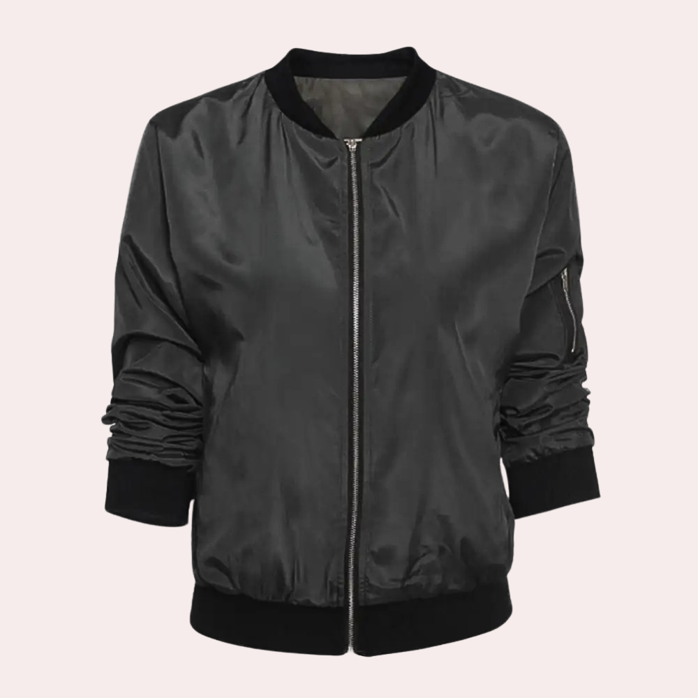 Harlow | Women's Zip Front Bomber Jacket