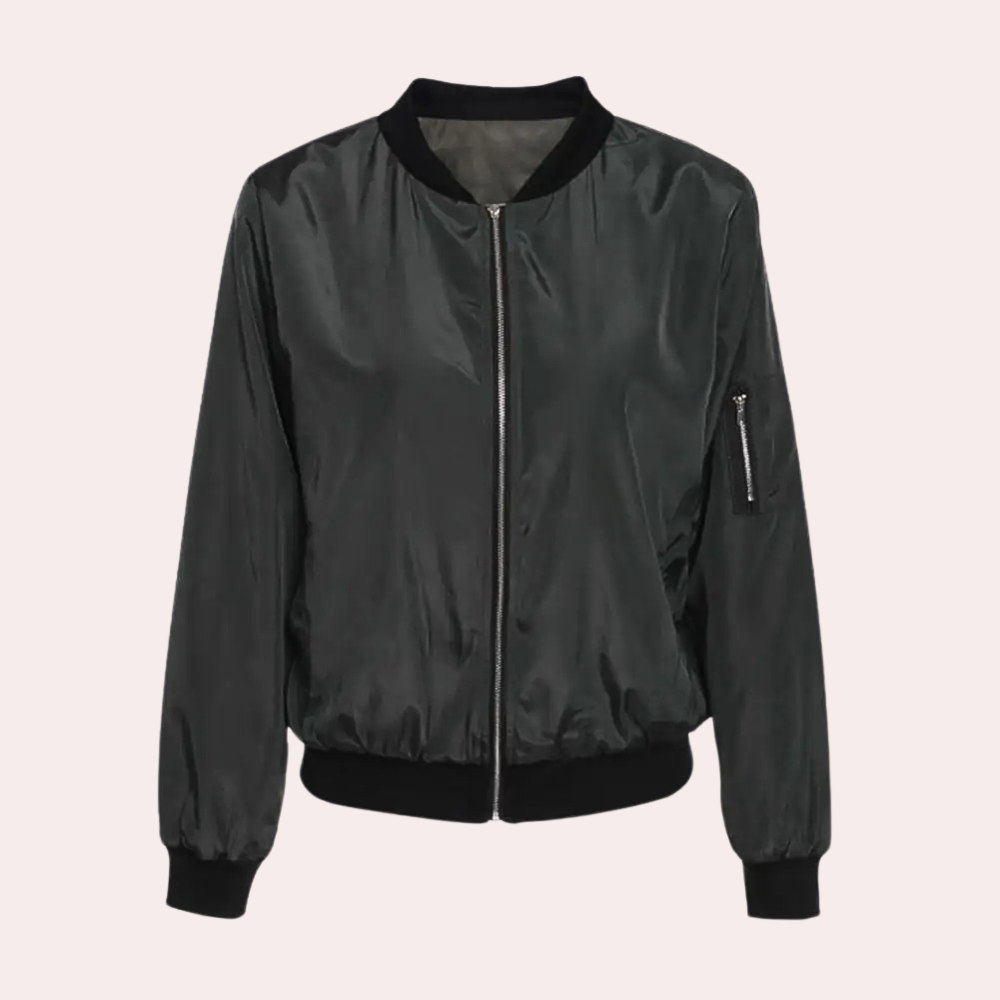 Harlow | Women's Zip Front Bomber Jacket