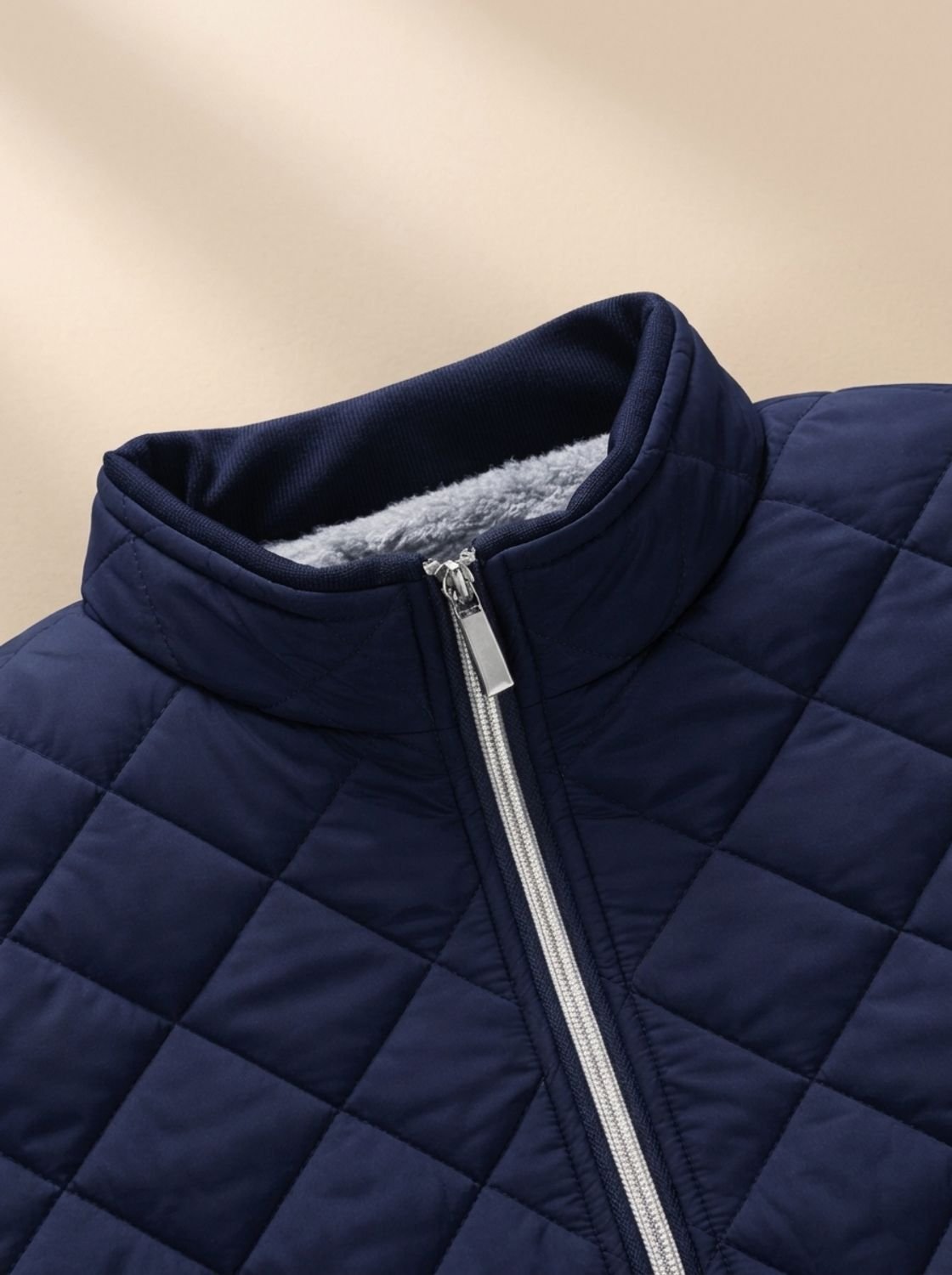Henry | Men's Diamond-Quilted Fleece-Lined Full-Zip Winter Jacket