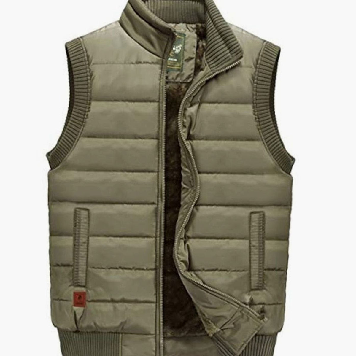 Henry | Men's Quilted Fleece-Lined Stand-Collar Sleeveless Vest