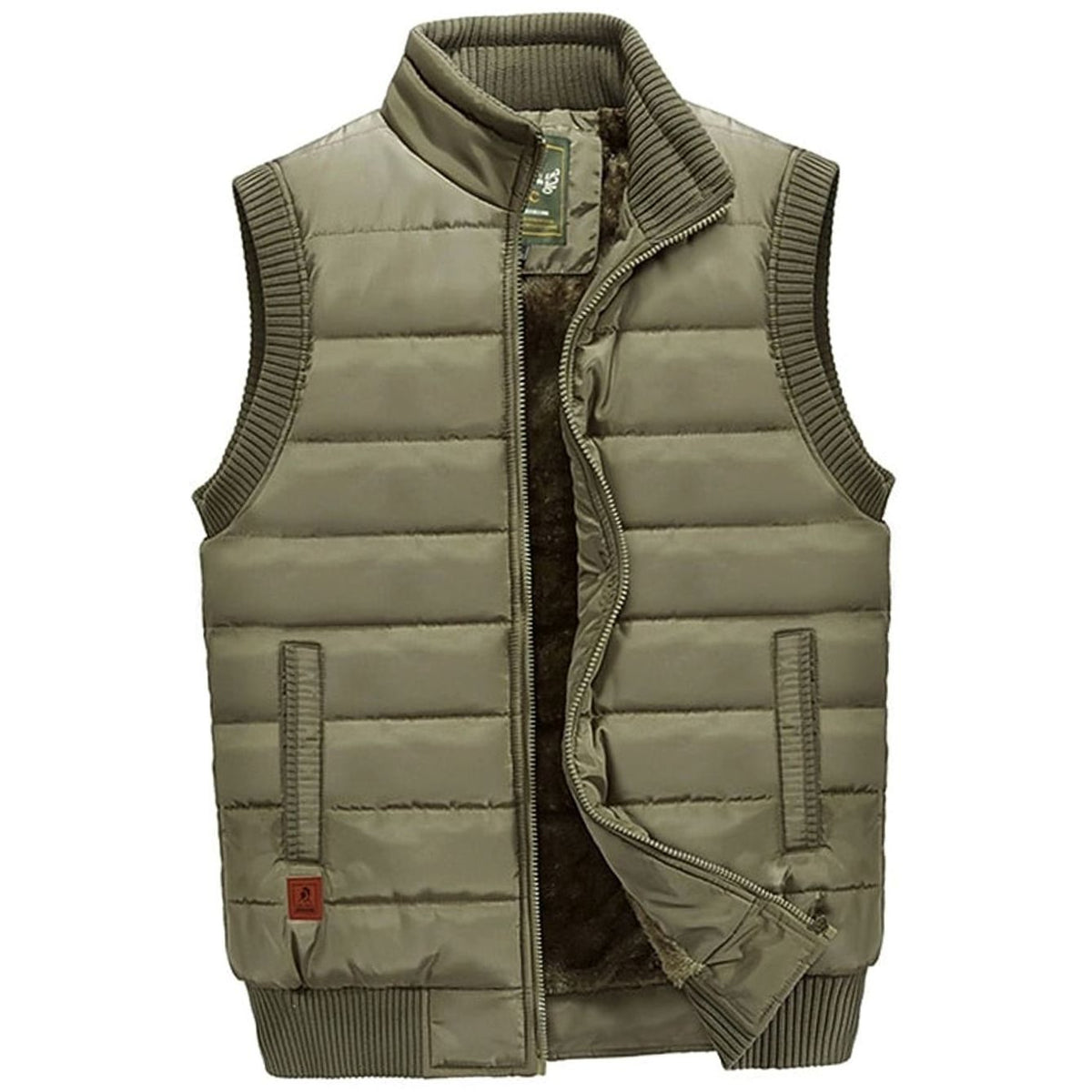 Henry | Men's Quilted Fleece-Lined Stand-Collar Sleeveless Vest