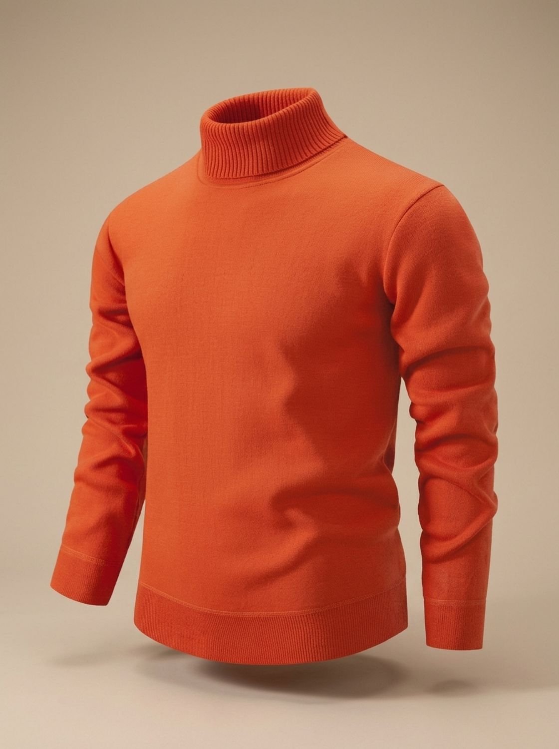 Henry | Men's Slim-Fit Fine-Knit Turtleneck Sweater Ribbed Cuffs