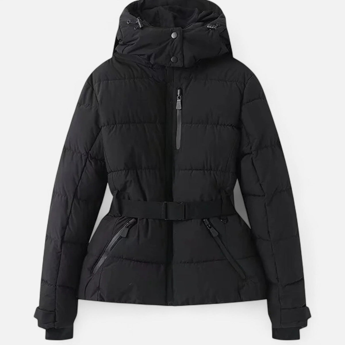 Josephine | Women's Belted Hooded Fitted Ski Jacket