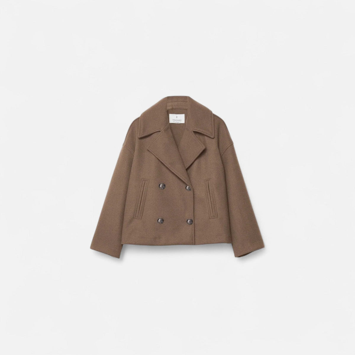 Josephine | Women's Cropped Double-Breasted Wool Peacoat