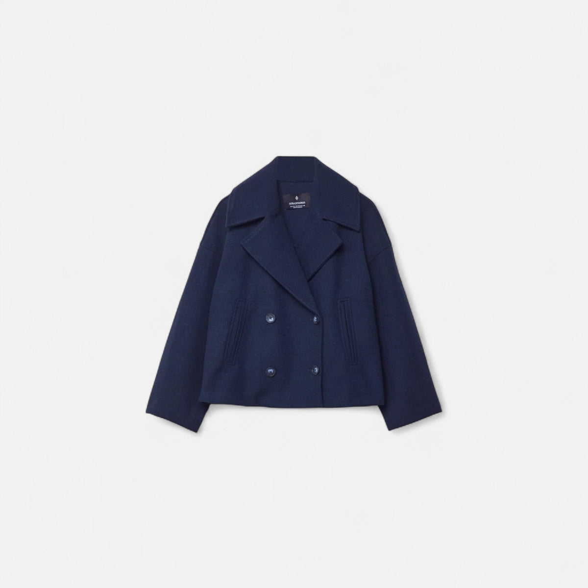Josephine | Women's Cropped Double-Breasted Wool Peacoat