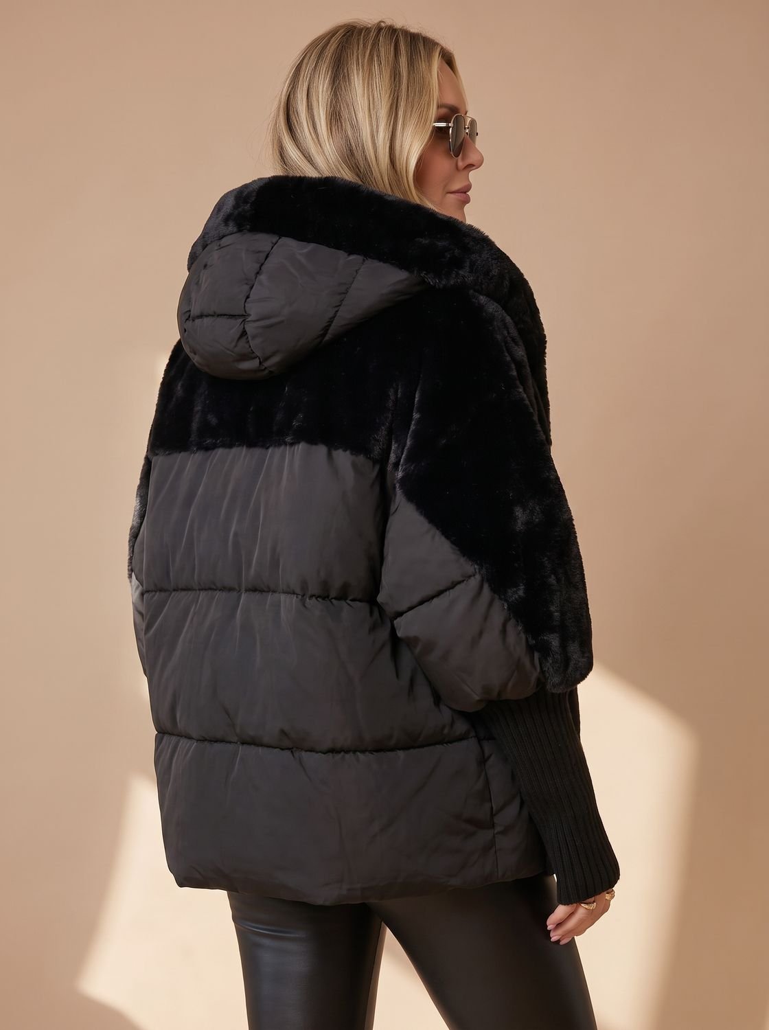 Layla | Women's Quilted Faux Fur Hooded Puffer Winter Jacket