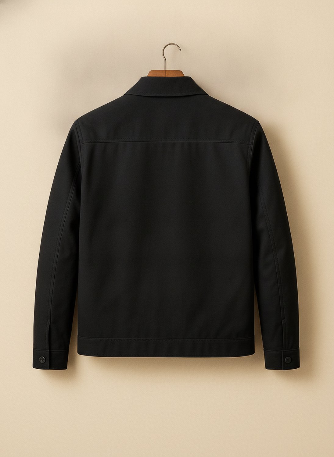 Lucas | Men's Smart-Casual Harrington Jacket Gingham-Lined Full-Zip