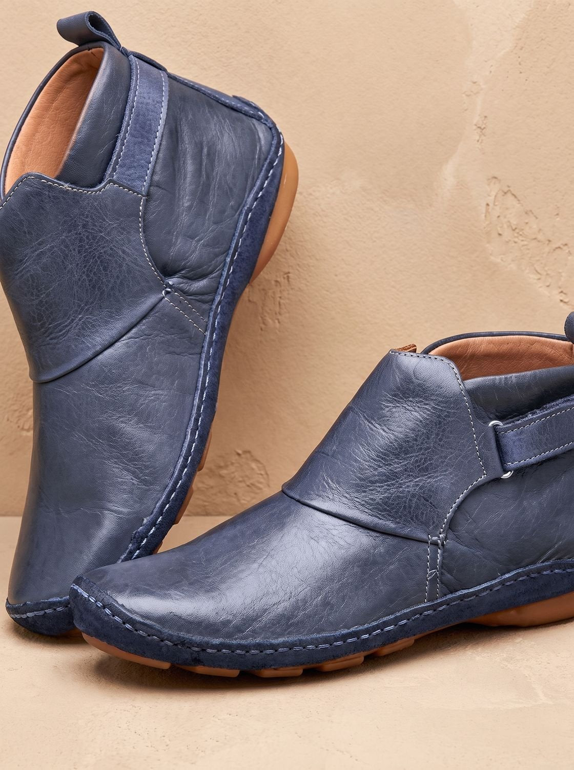 Luna | Women's Orthopedic Ankle Boots Slip-On Flat Booties