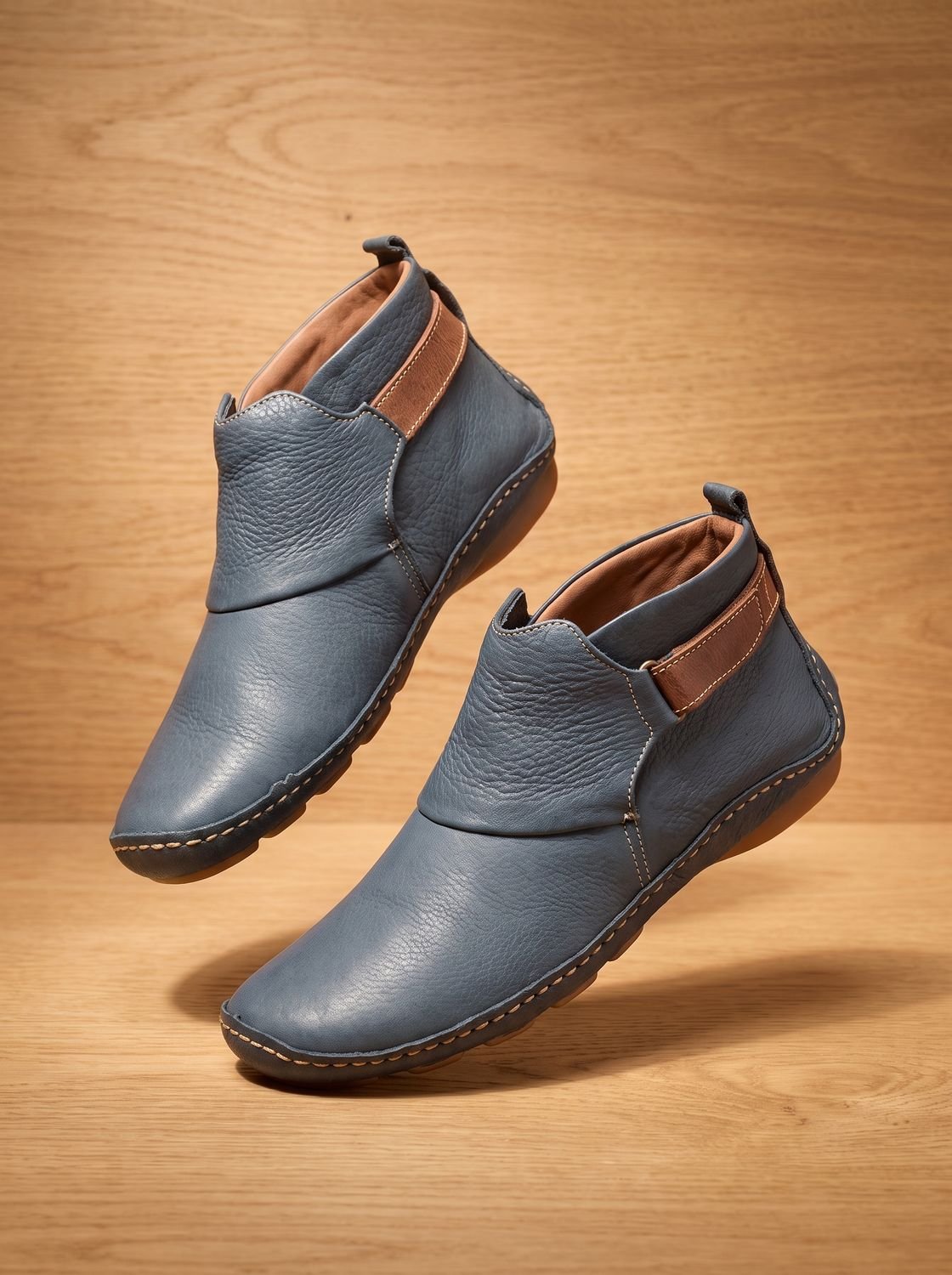 Luna | Women's Orthopedic Ankle Boots Slip-On Flat Booties
