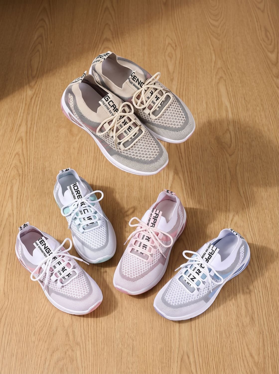Madison | Women's Orthopedic Lace-Up Breathable Mesh Walking Sneakers