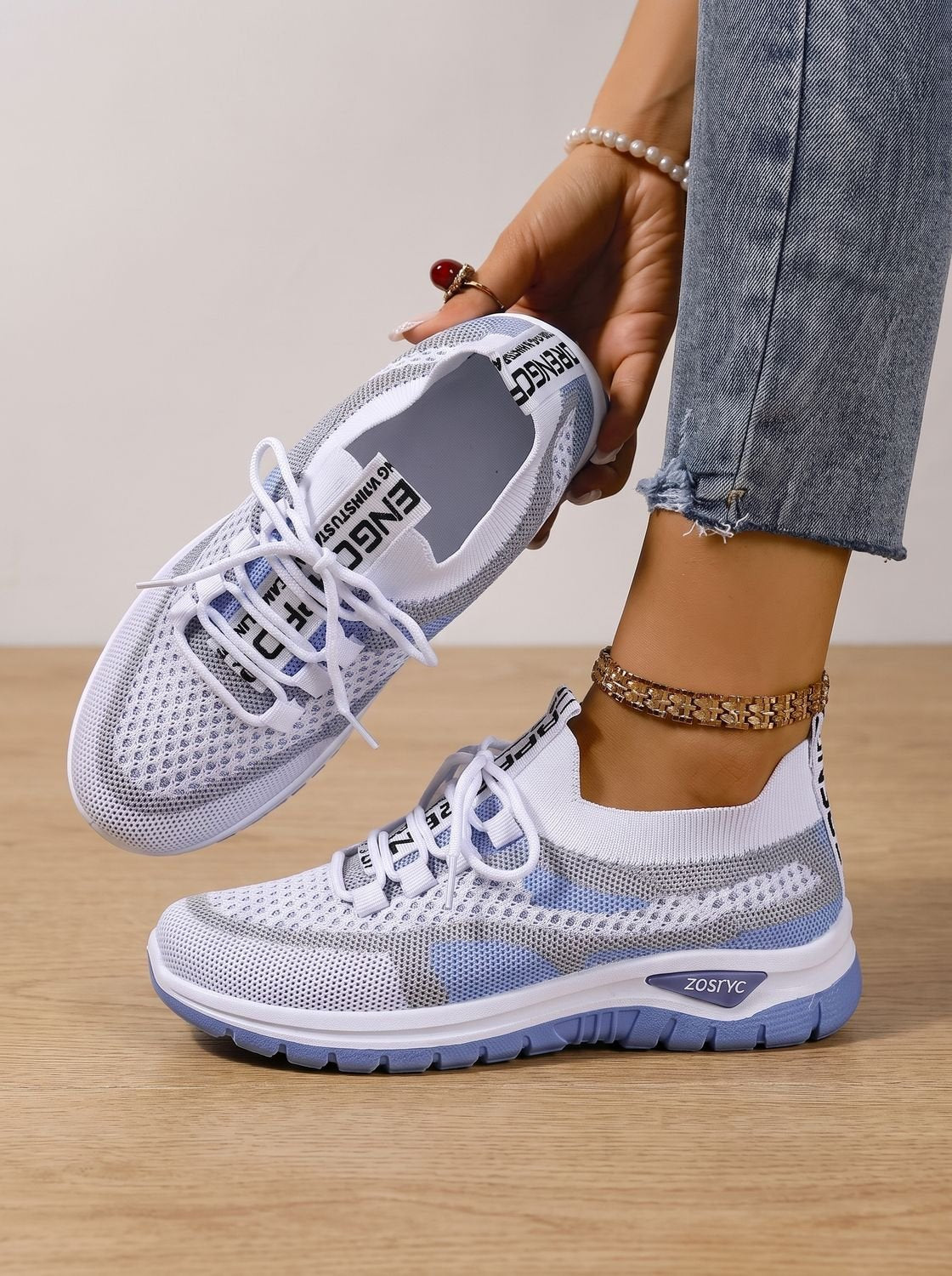 Madison | Women's Orthopedic Lace-Up Breathable Mesh Walking Sneakers