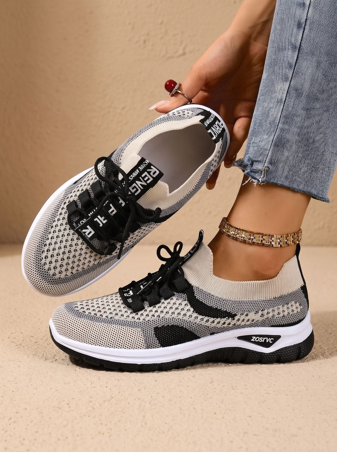 Madison | Women's Orthopedic Lace-Up Breathable Mesh Walking Sneakers