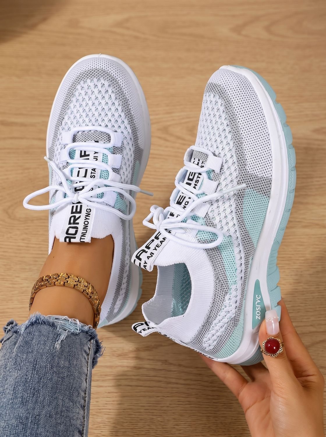 Madison | Women's Orthopedic Lace-Up Breathable Mesh Walking Sneakers