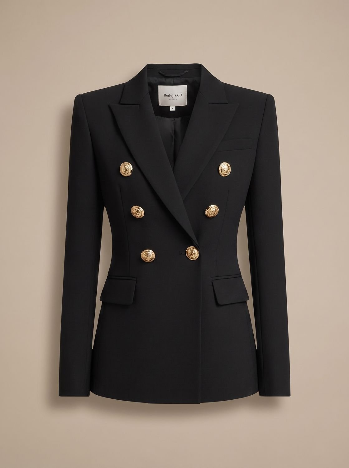 Madison | Women's Tailored Double-Breasted Gold-Button Blazer