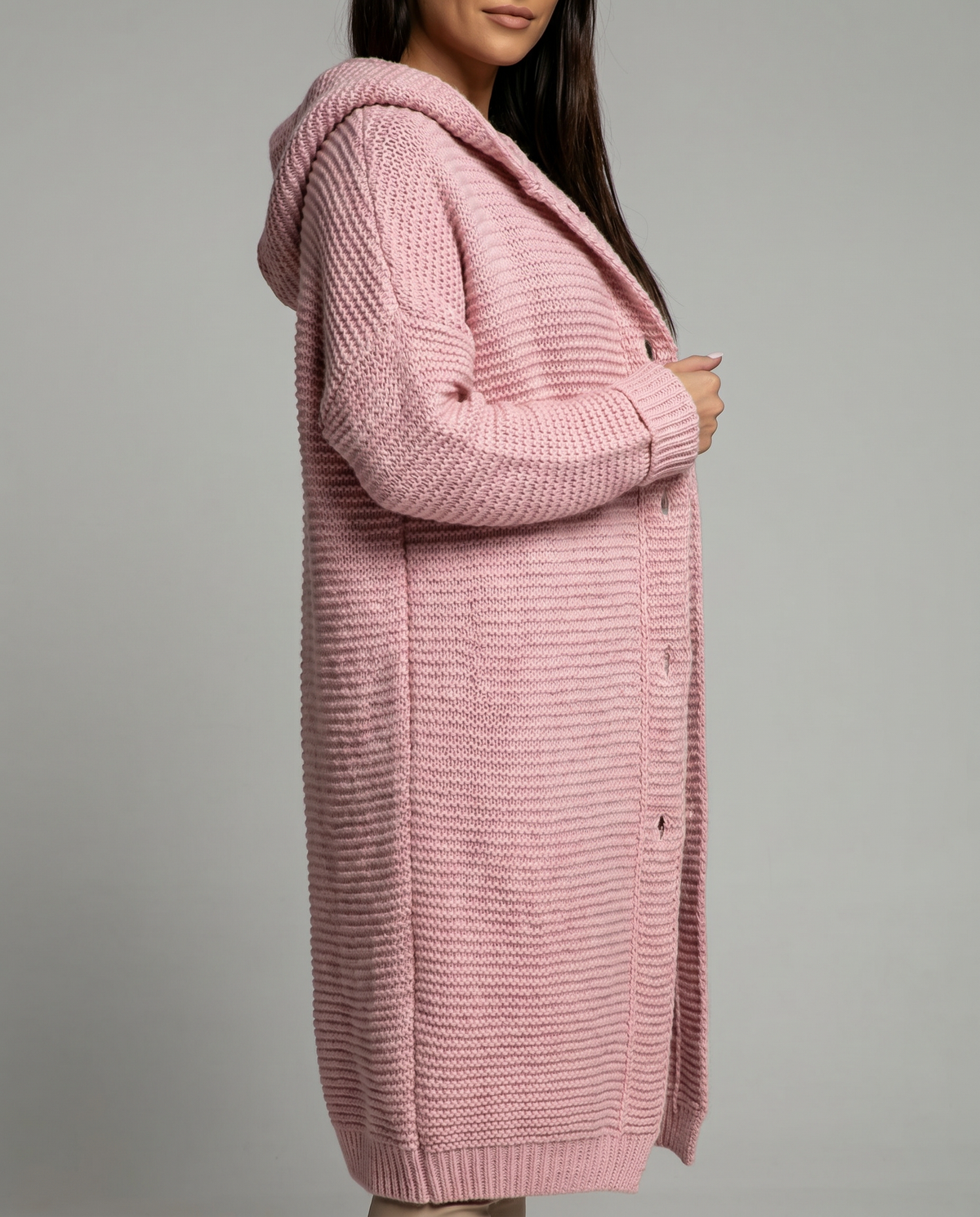 Margot | Women's Hooded Oversized Long Chunky Knit Cardigan