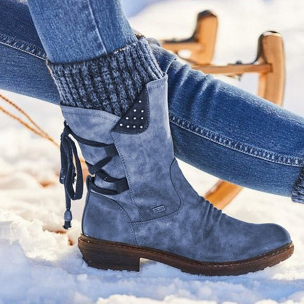 Marielle | Women's Lace-Up Mid-Calf Boots