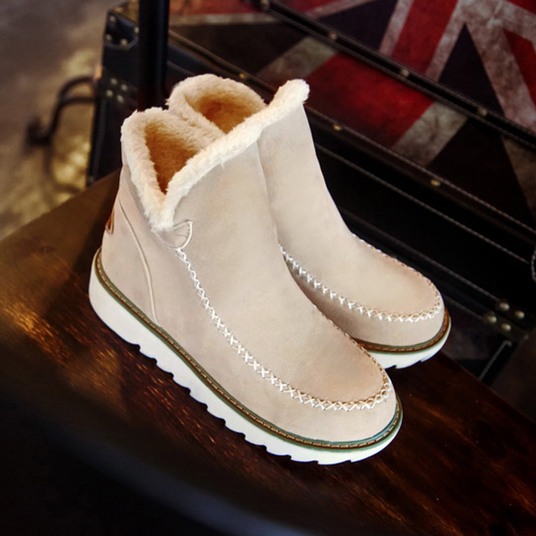 Marigold | Women's Faux Fur Platform Ankle Boots