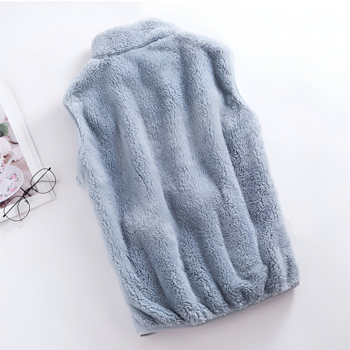 Marisela | Women's High Collar Sleeveless Fleece Vest