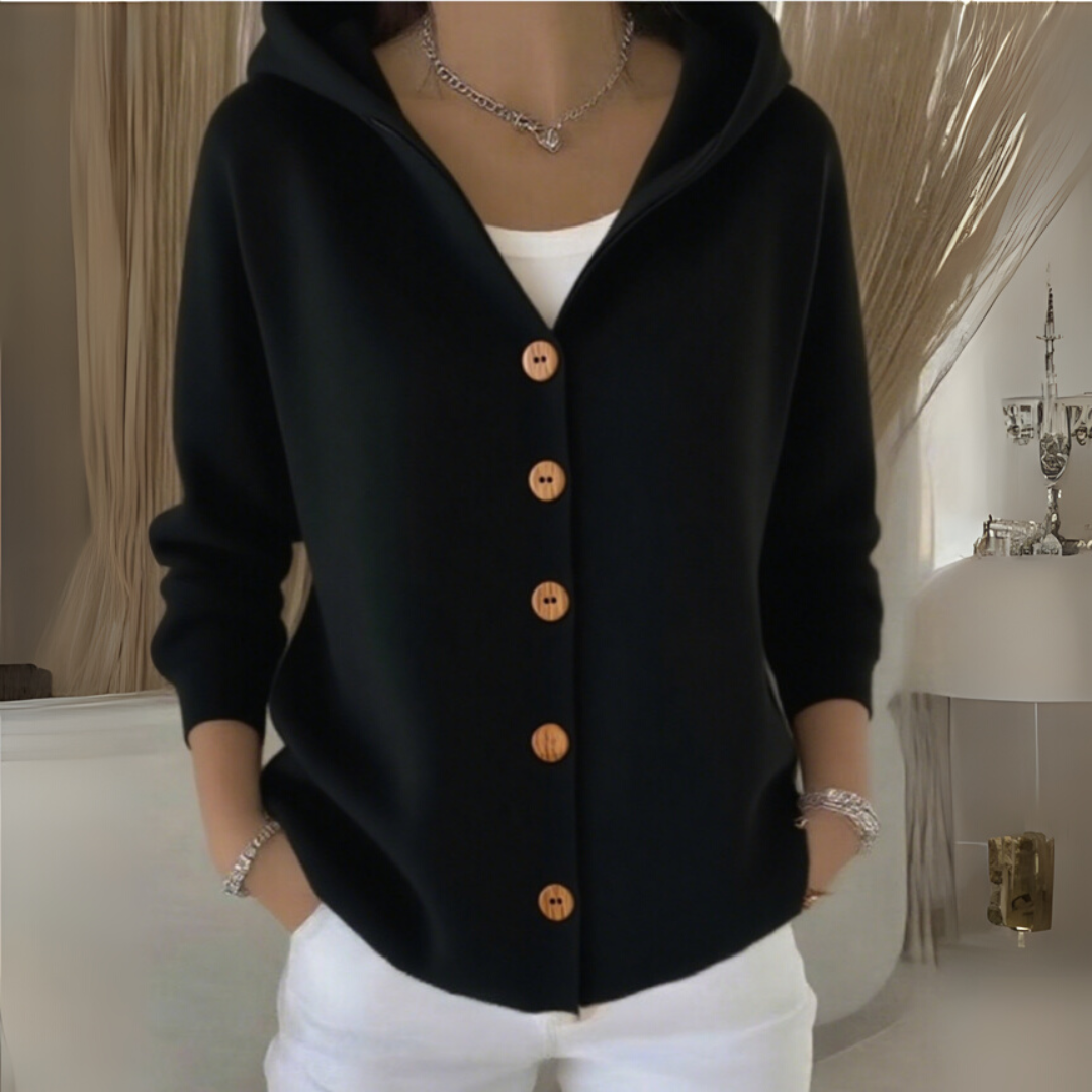 Marisol | Women's Button Down Hooded Cardigan