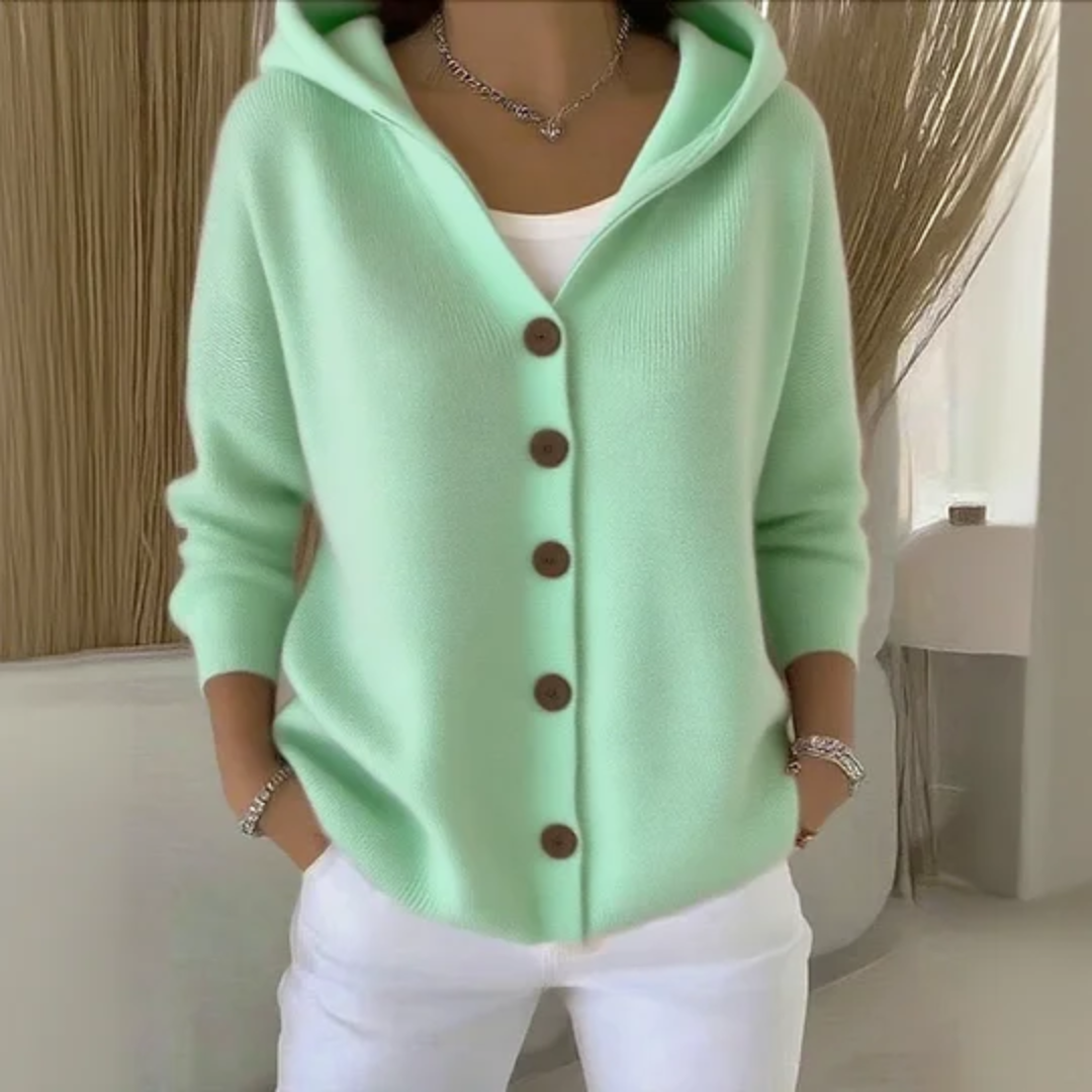 Marisol | Women's Button Down Hooded Cardigan