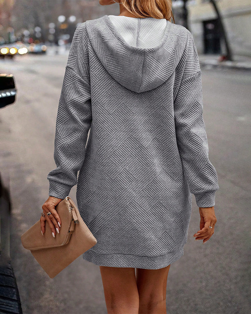 Marlowe | Women's Quilted Hooded Long Sleeve Winter Dress