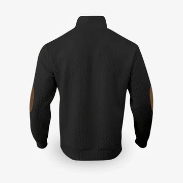 Men's Elbow Patch Pullover Sweater | Warm Knit