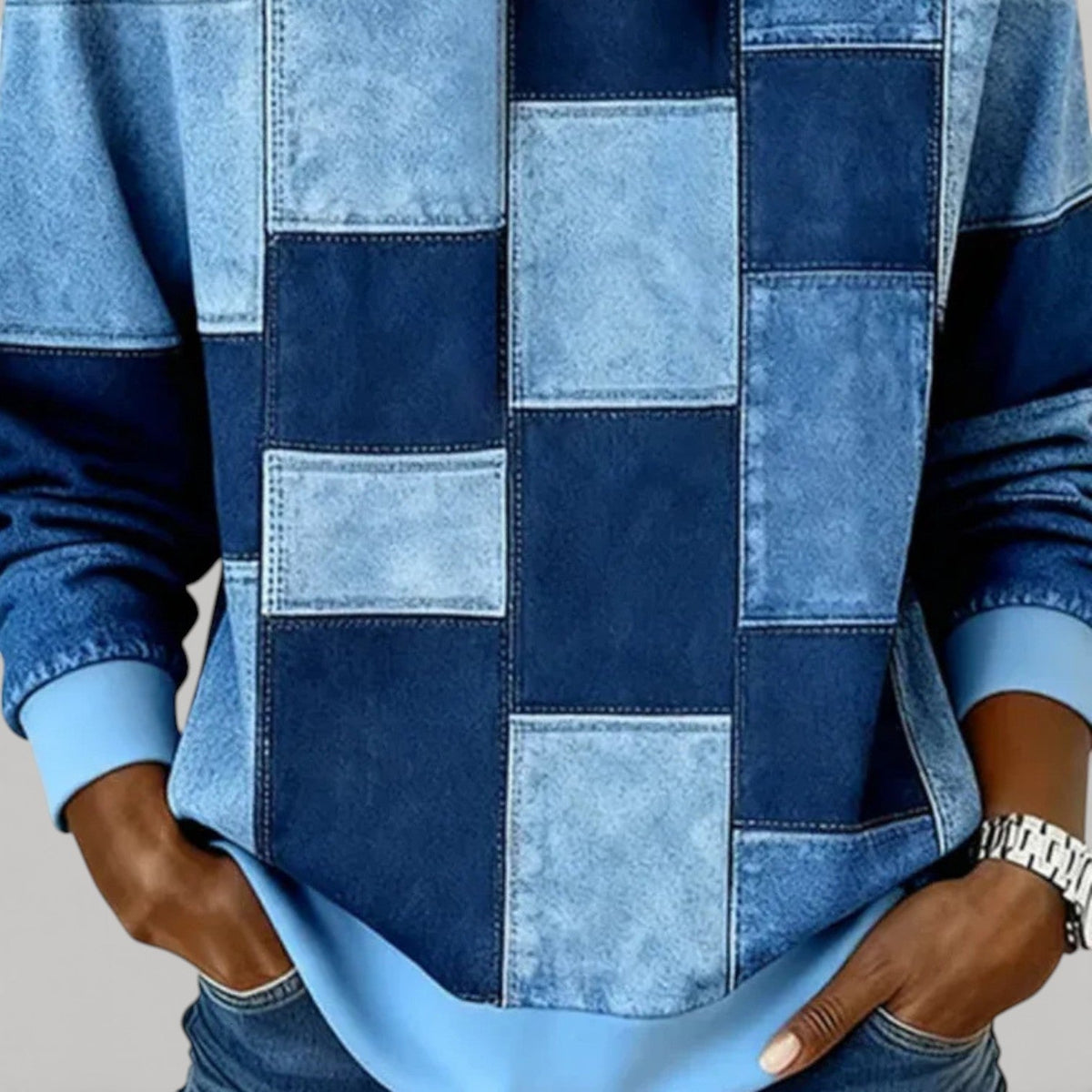 Men's Patchwork Panel Hoodie
