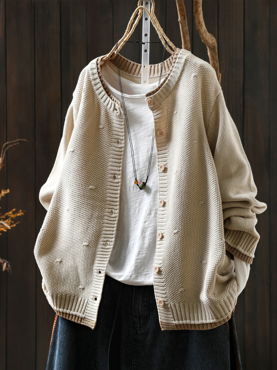 Odette | Women's Oversized Button-Front Cardigan